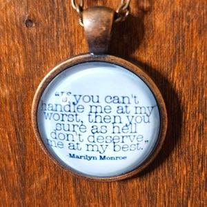 Glass Dome Marilyn Monroe necklace